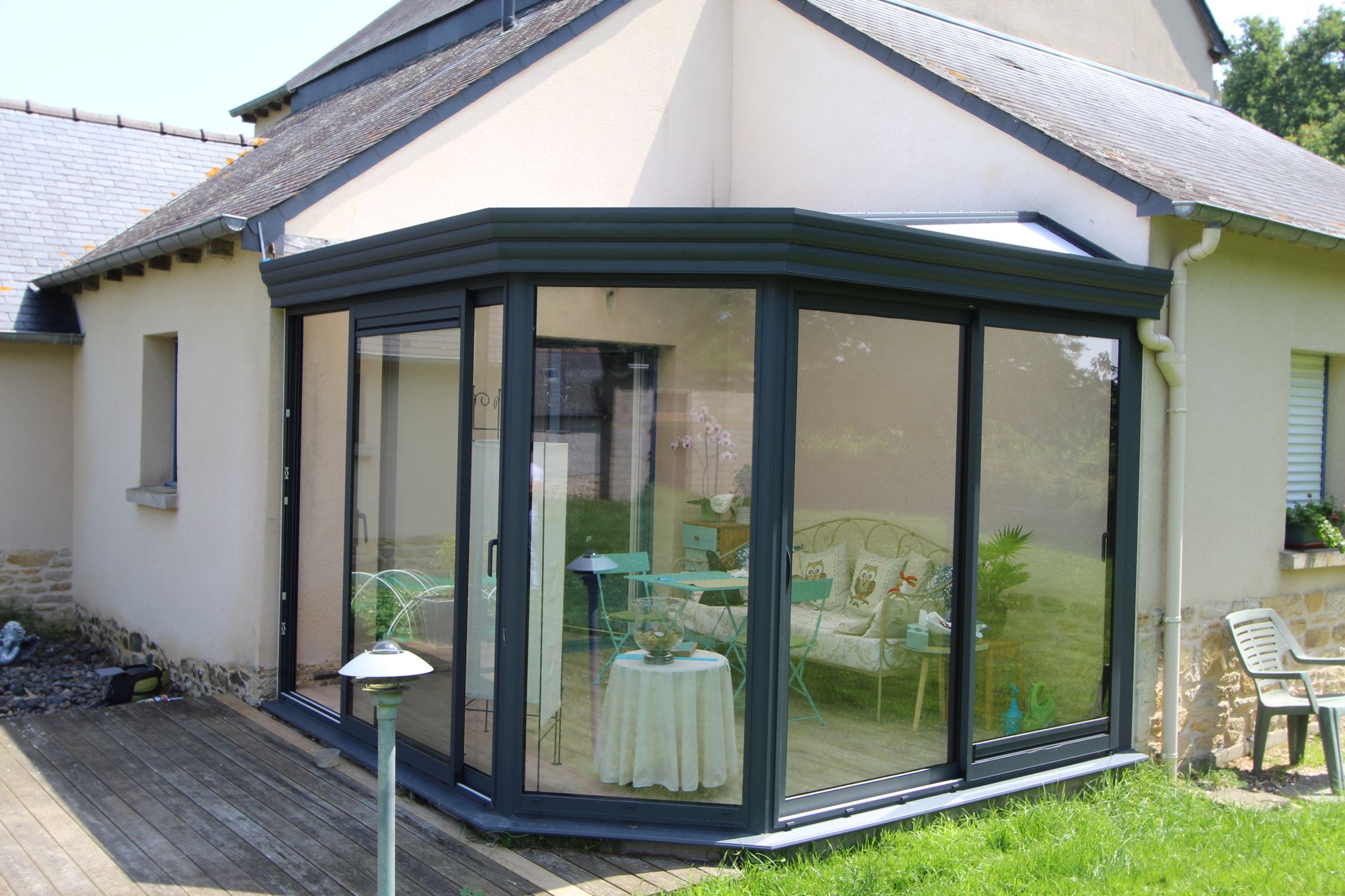 Photo Veranda Polycarbonate Rennes 3