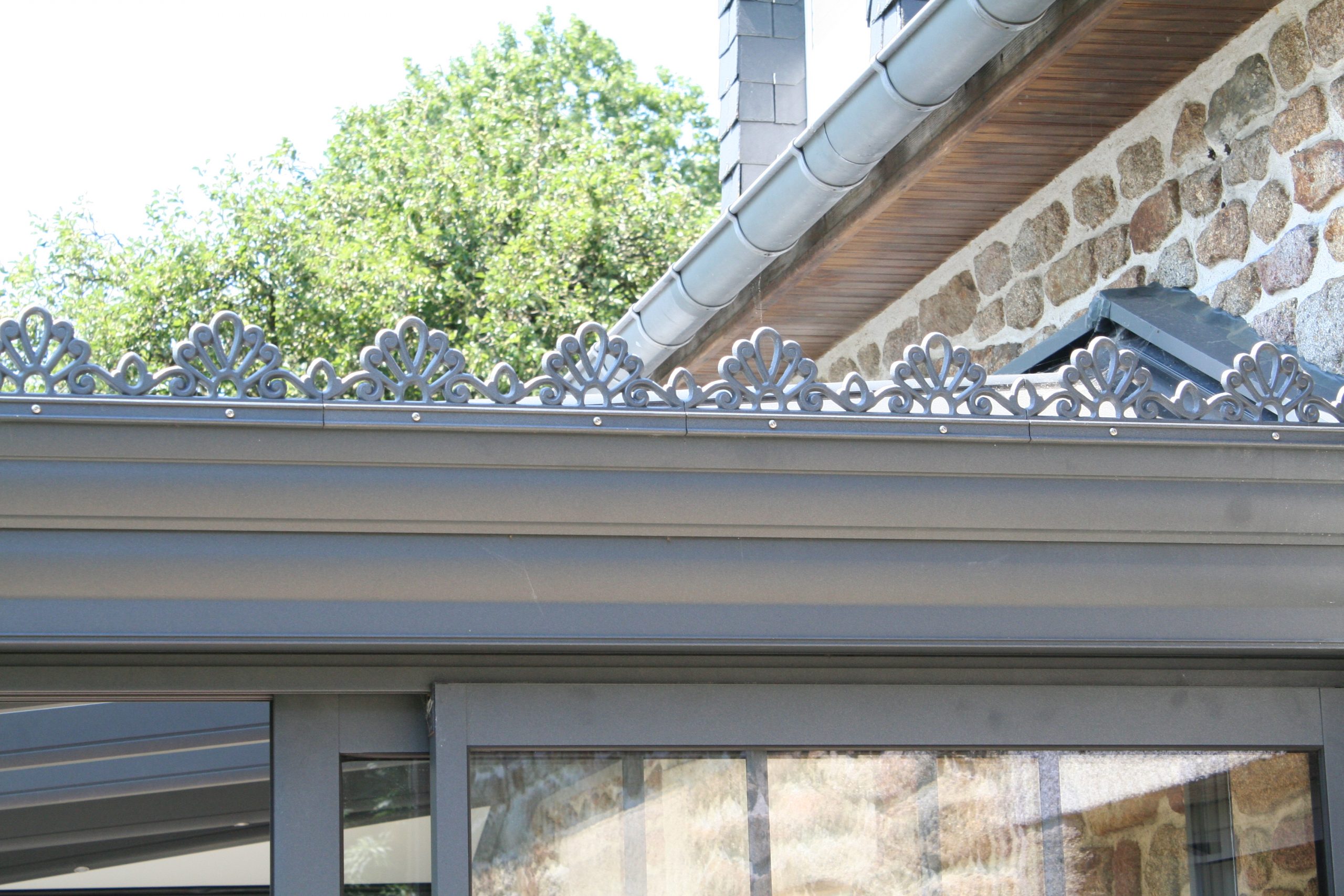 Photo Veranda Style Verriere Installateur Avranches Monopente 2