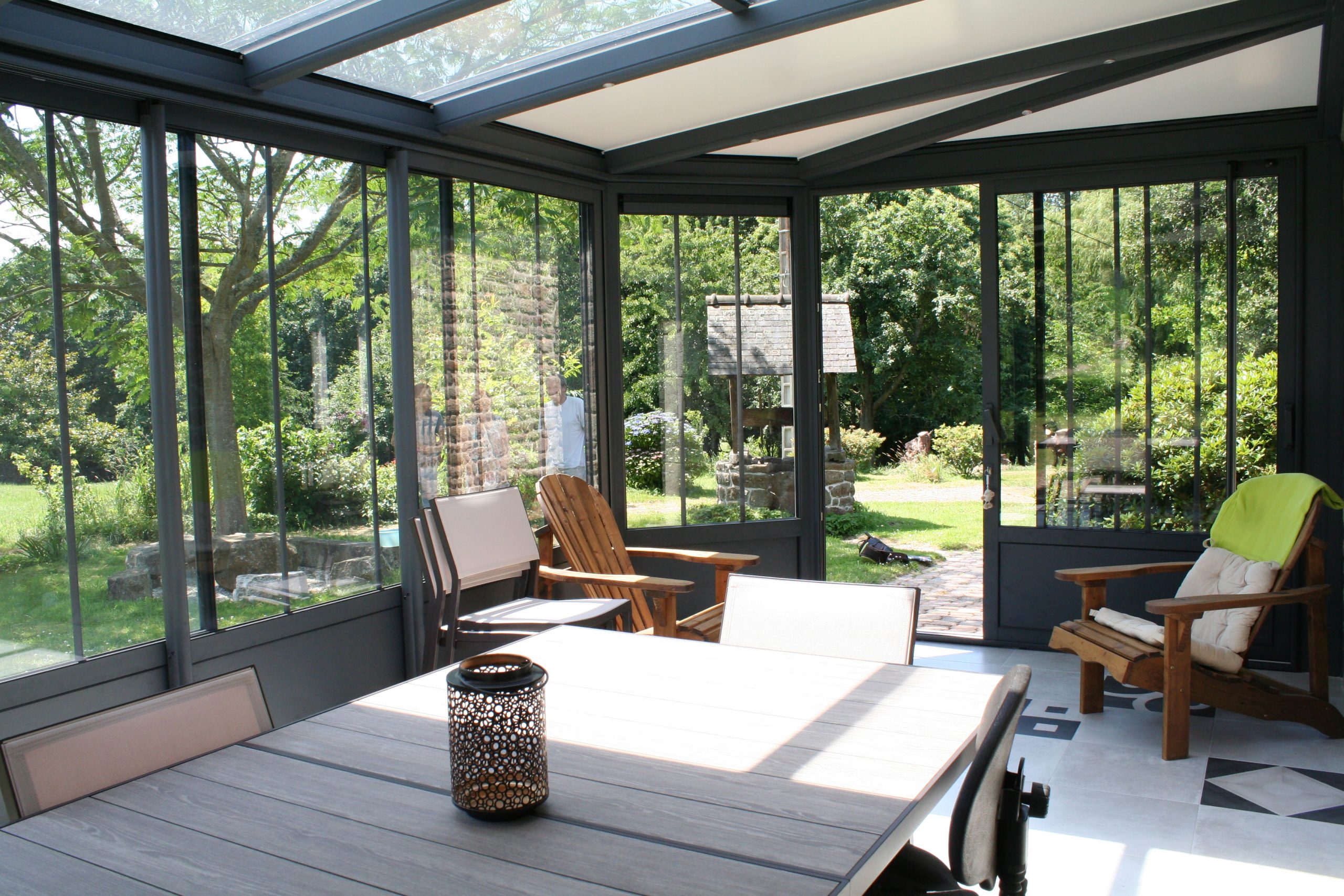 Photo Veranda Style Verriere Installateur Avranches Monopente 4