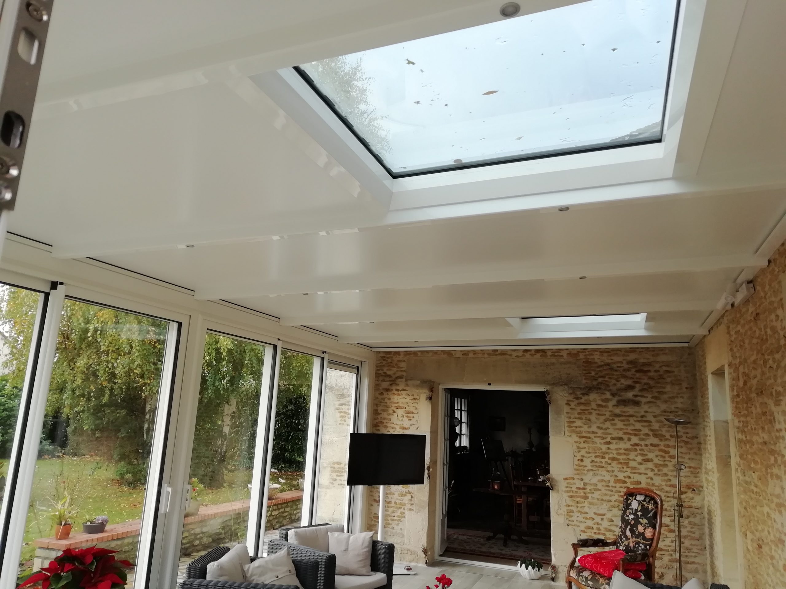 Photo Veranda Toit Plat Installateur Caen Blanche 3