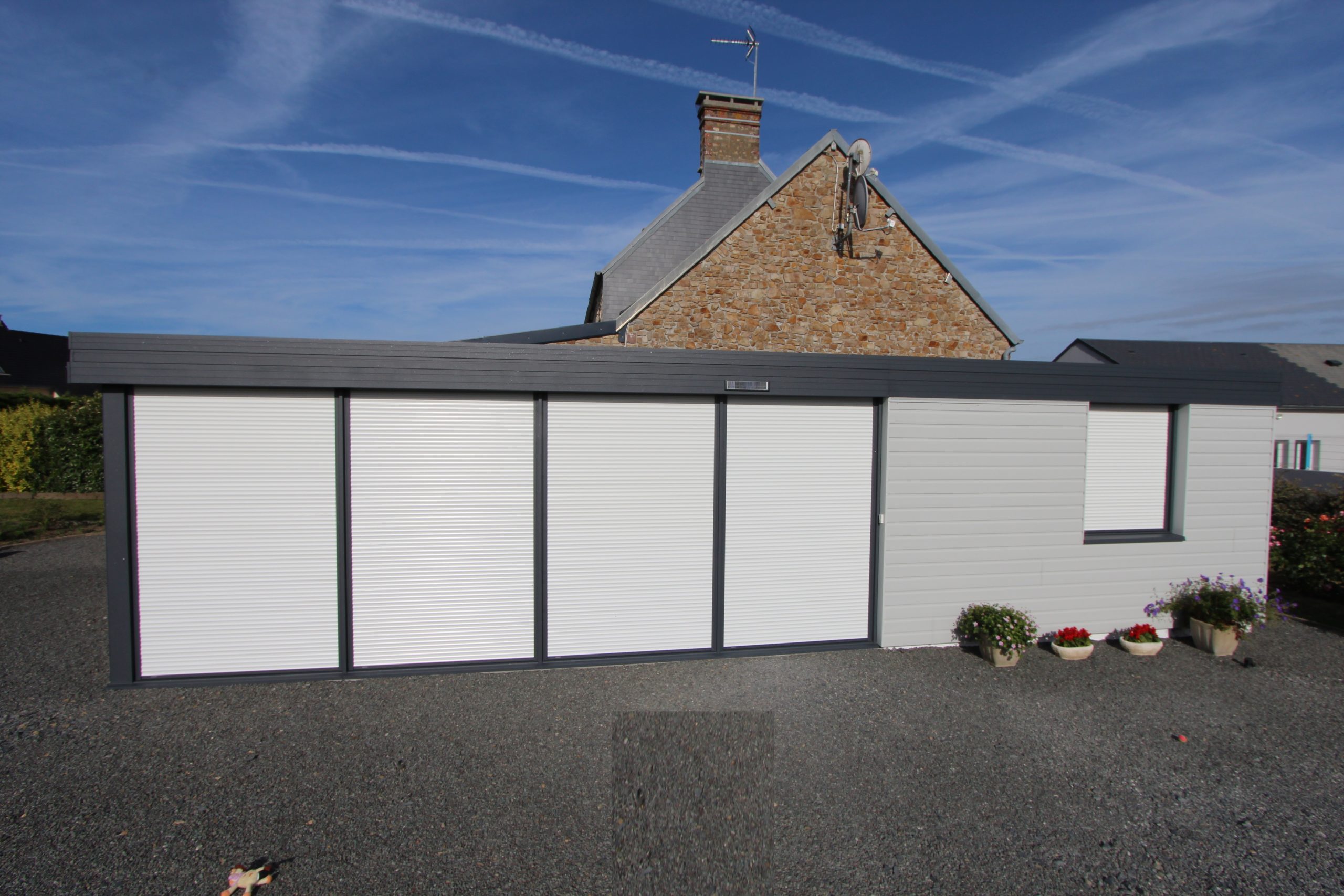 Extension Toit Plat Alu Bardage Coutances 3