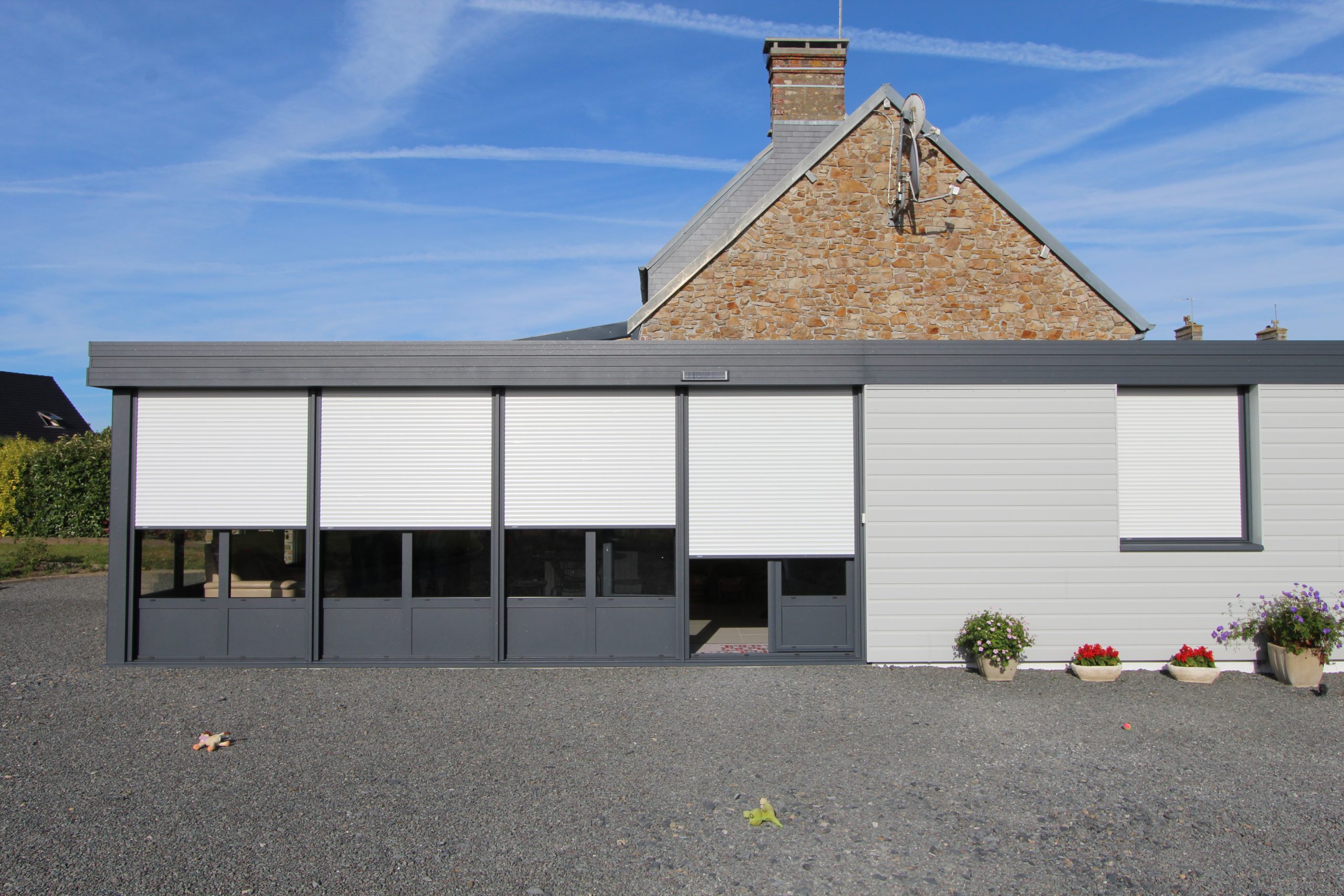 Extension Toit Plat Alu Bardage Coutances 4