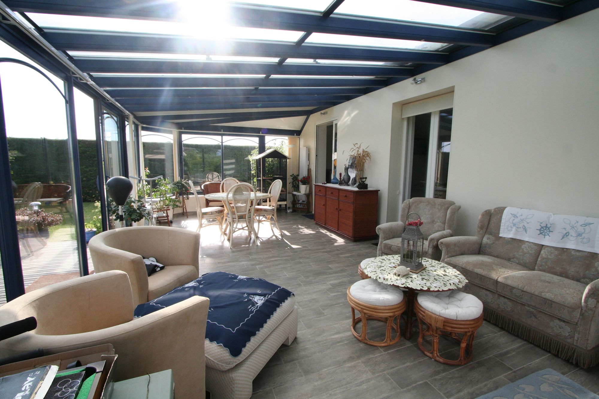 Veranda Granville Verriere Bleue 3