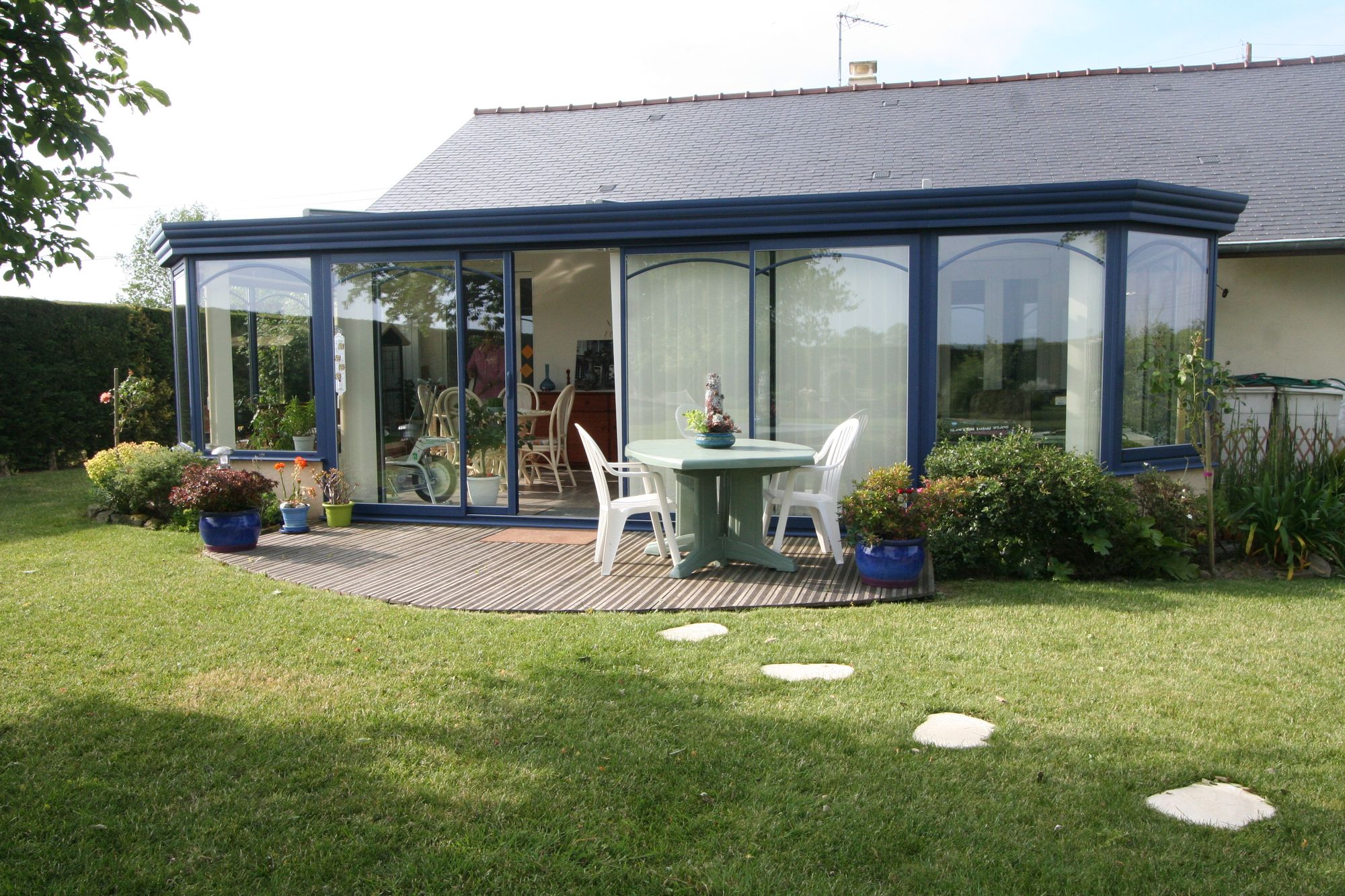 Veranda Granville Verriere Bleue 4