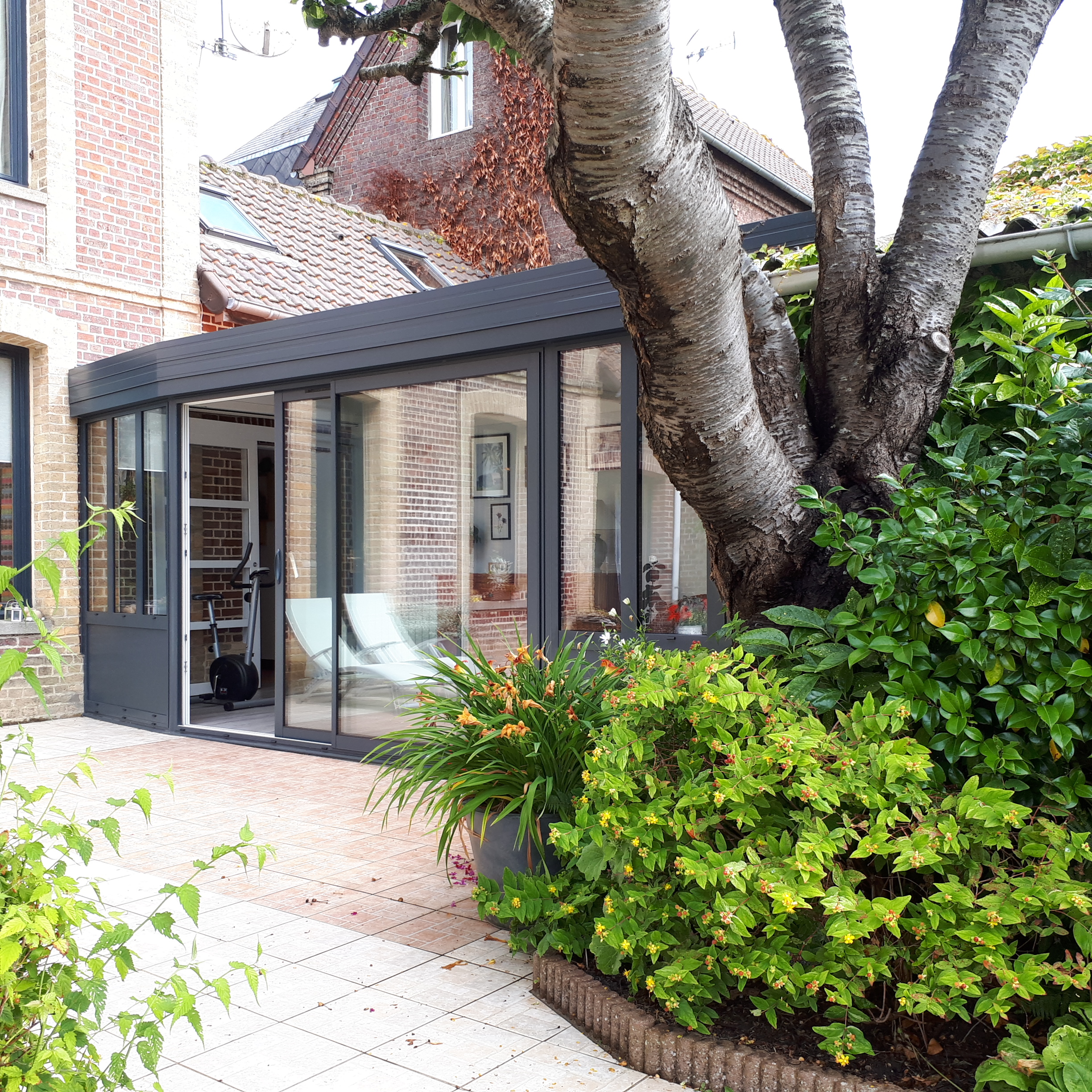 extension photo maison brique