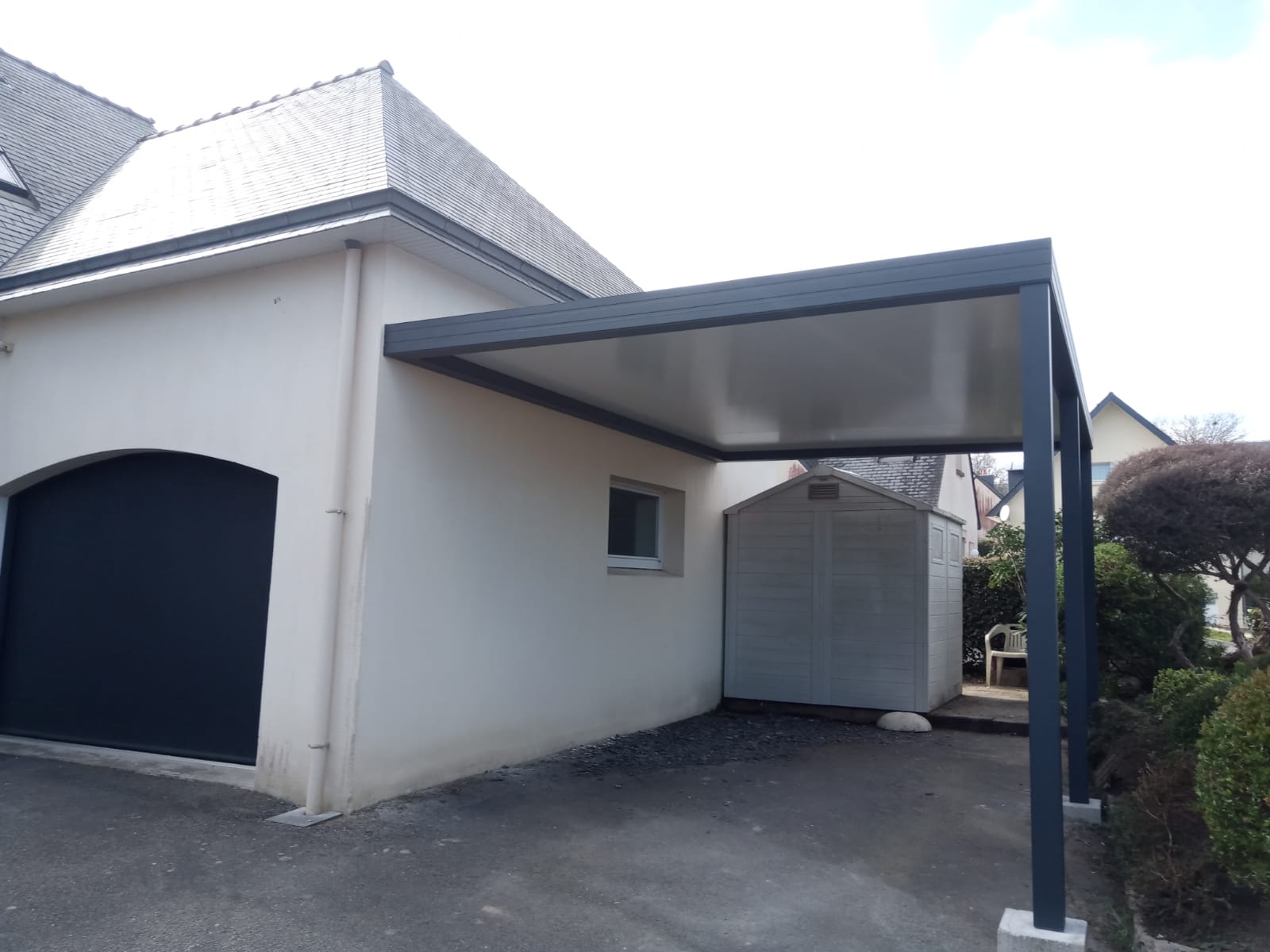 Carport alu adossé vendome