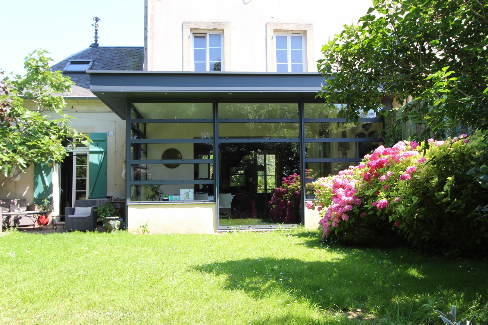 extension alu sur maison traditionnel caen