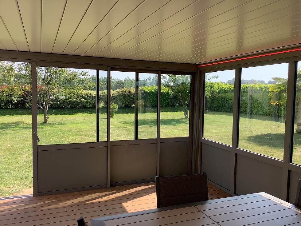 Pergola Bioclimatique Lames Cote Armor Binome Extension