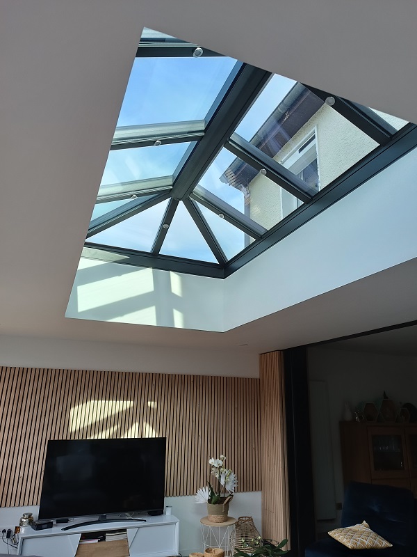 Salon Extension Puits De Lumiere Binome Luminosité