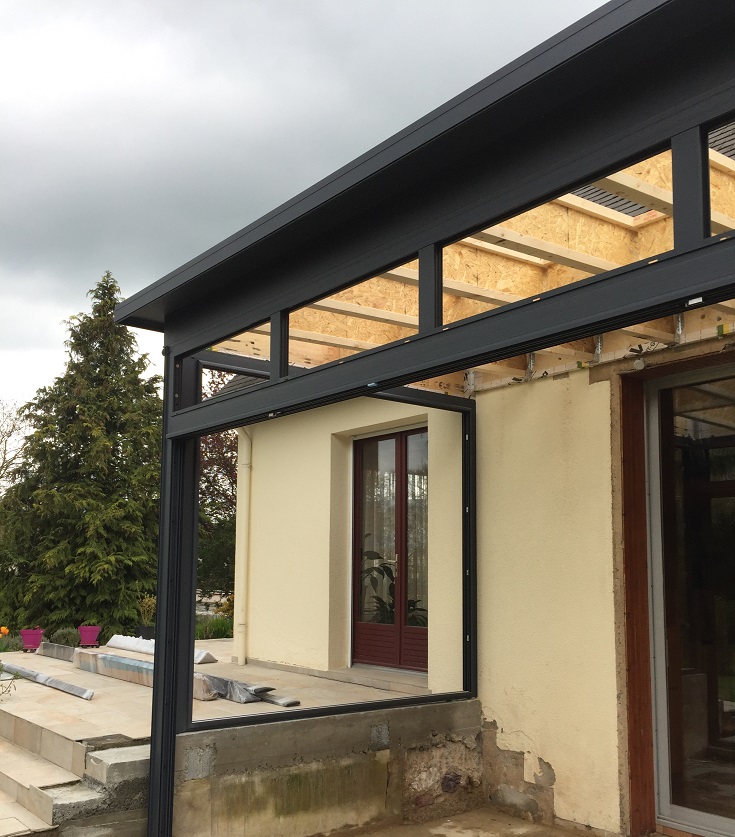 Pendant Renovation Extension Ossature Bois