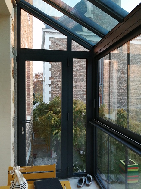 Veranda Sur Terrasse Binome Extension Fabrication Francaise Entreee