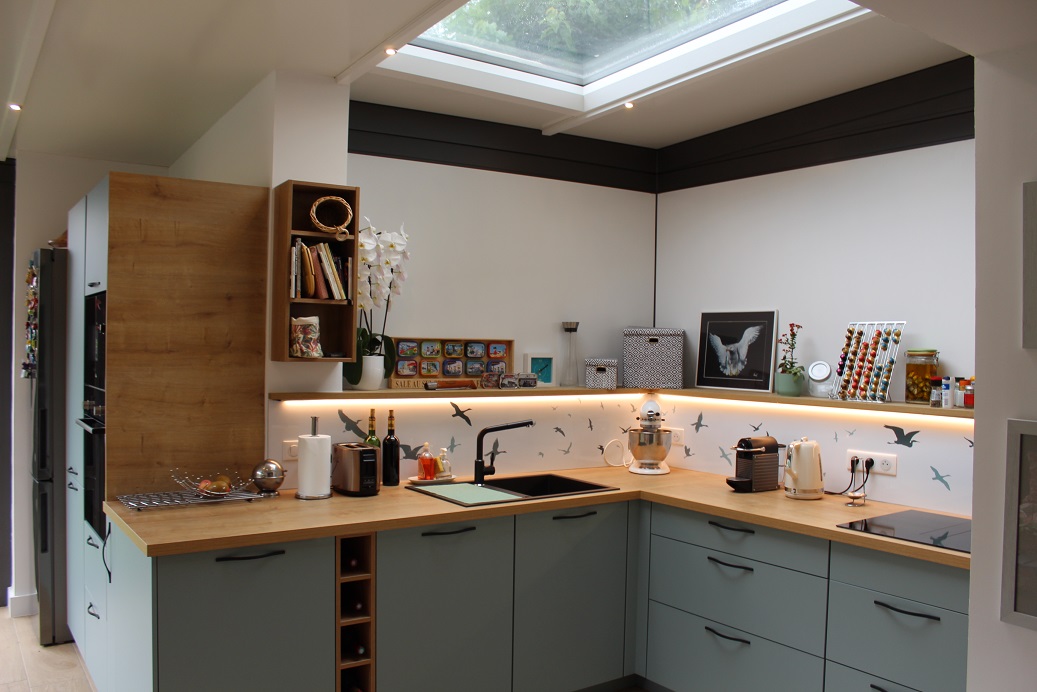 Puits De Lumiere Veranda Toiture Plate Binome Extension